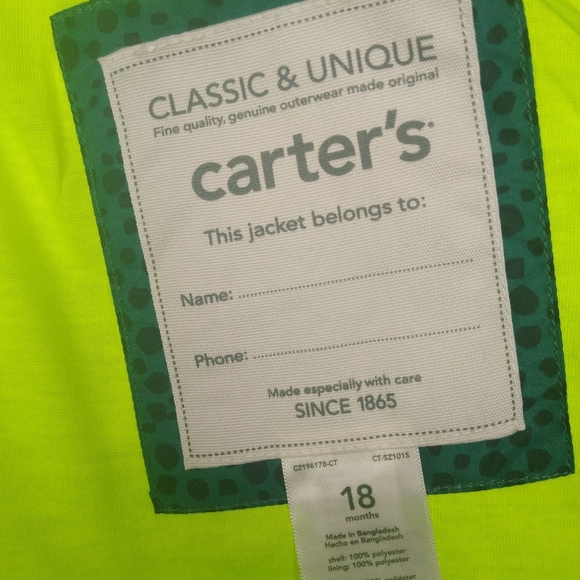 🎉 HP - Everything Kids Posh Party 6/6/22🎉NWT Carter's Dino Jacket - Picture 4 of 8